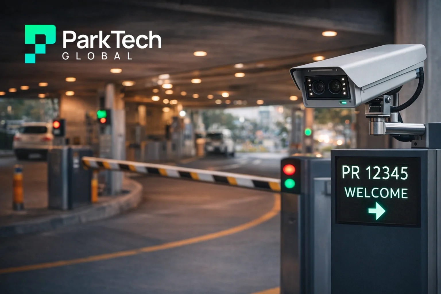 Camera parking system parktech global illustration